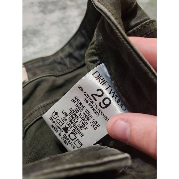 Driftwood Jackie Zebra Animal Print Raw Hem Skinny Jeans sz 29x28 - Picture 4 of 5